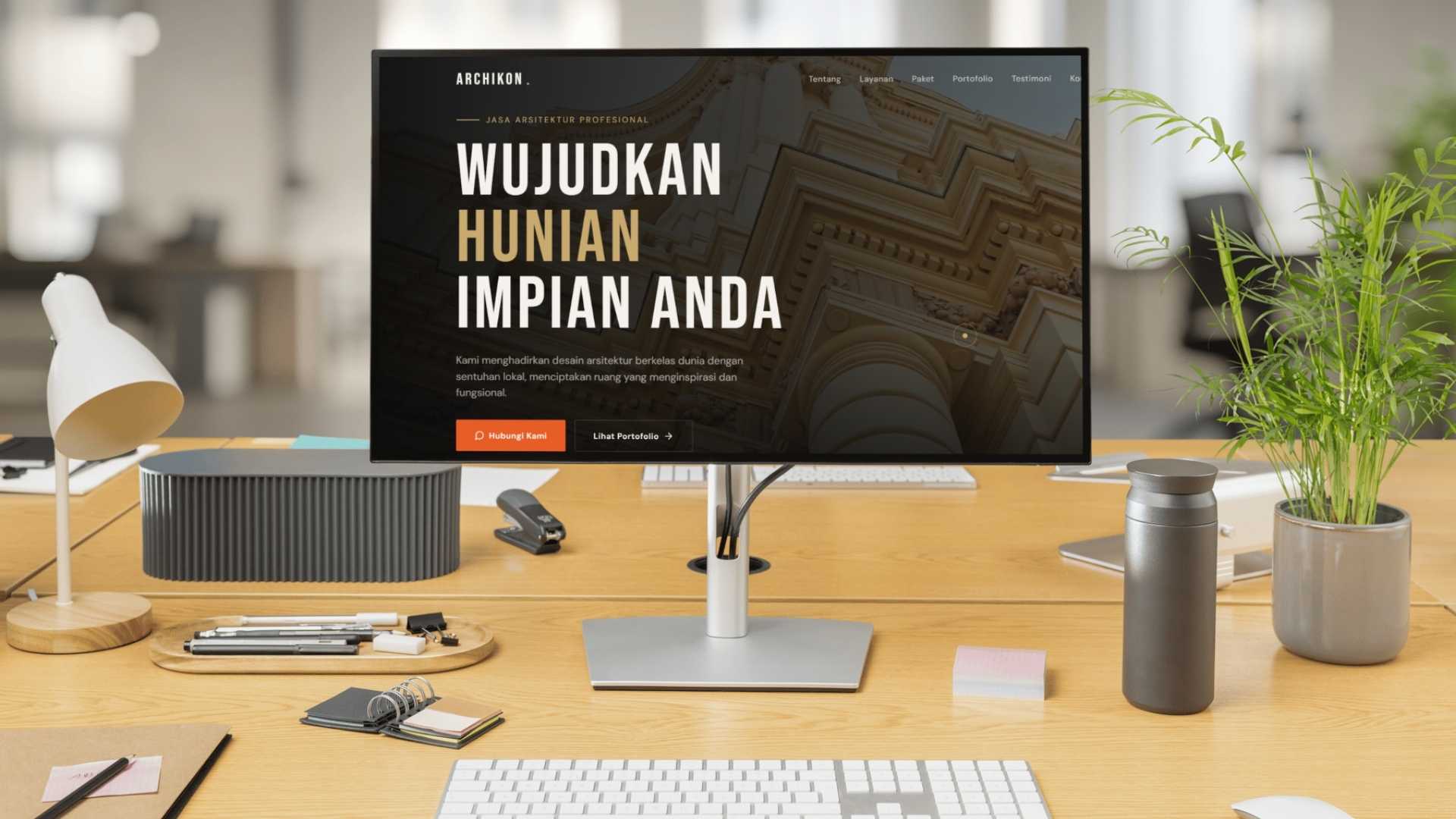 Landing Page Company Profile Studio Arsitektur Modern (Static Website)