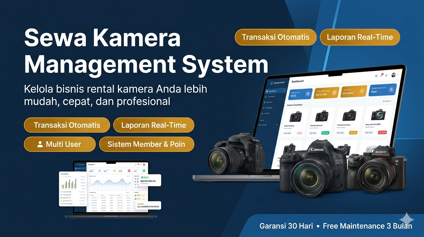 Sewa Kamera Management System - Aplikasi Rental Kamera Berbasis Web